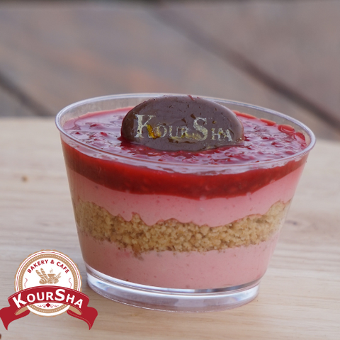 Raspberry Cheese Cake Cup