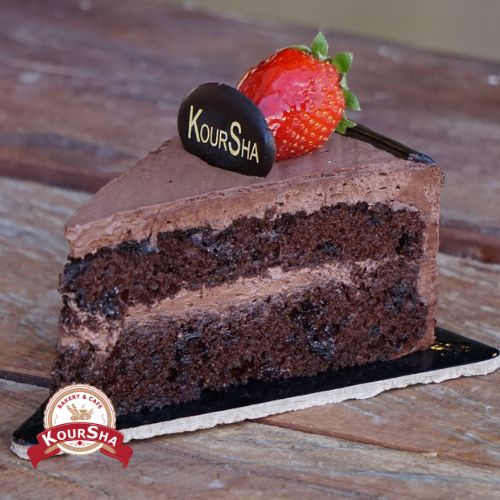 Double chocolate Cake Portion