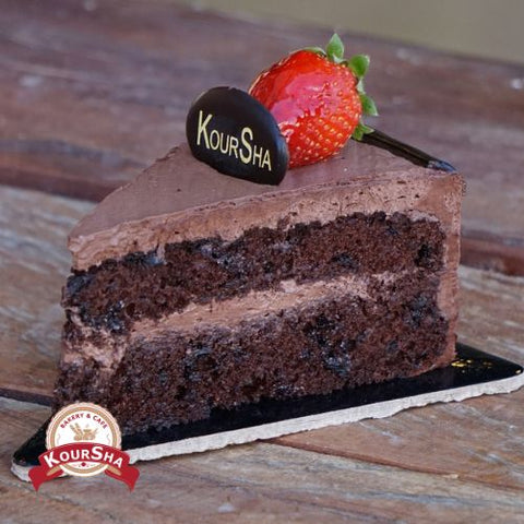 Double chocolate Cake Portion